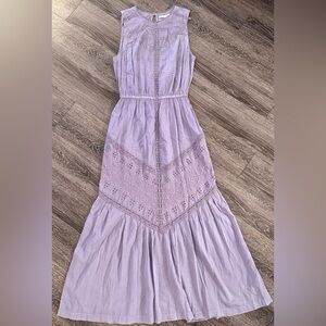 Burning Torch Stella Maxi Dress Lace Purple Small